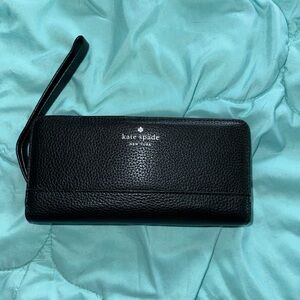 kate spade Black Wristlet Clutch